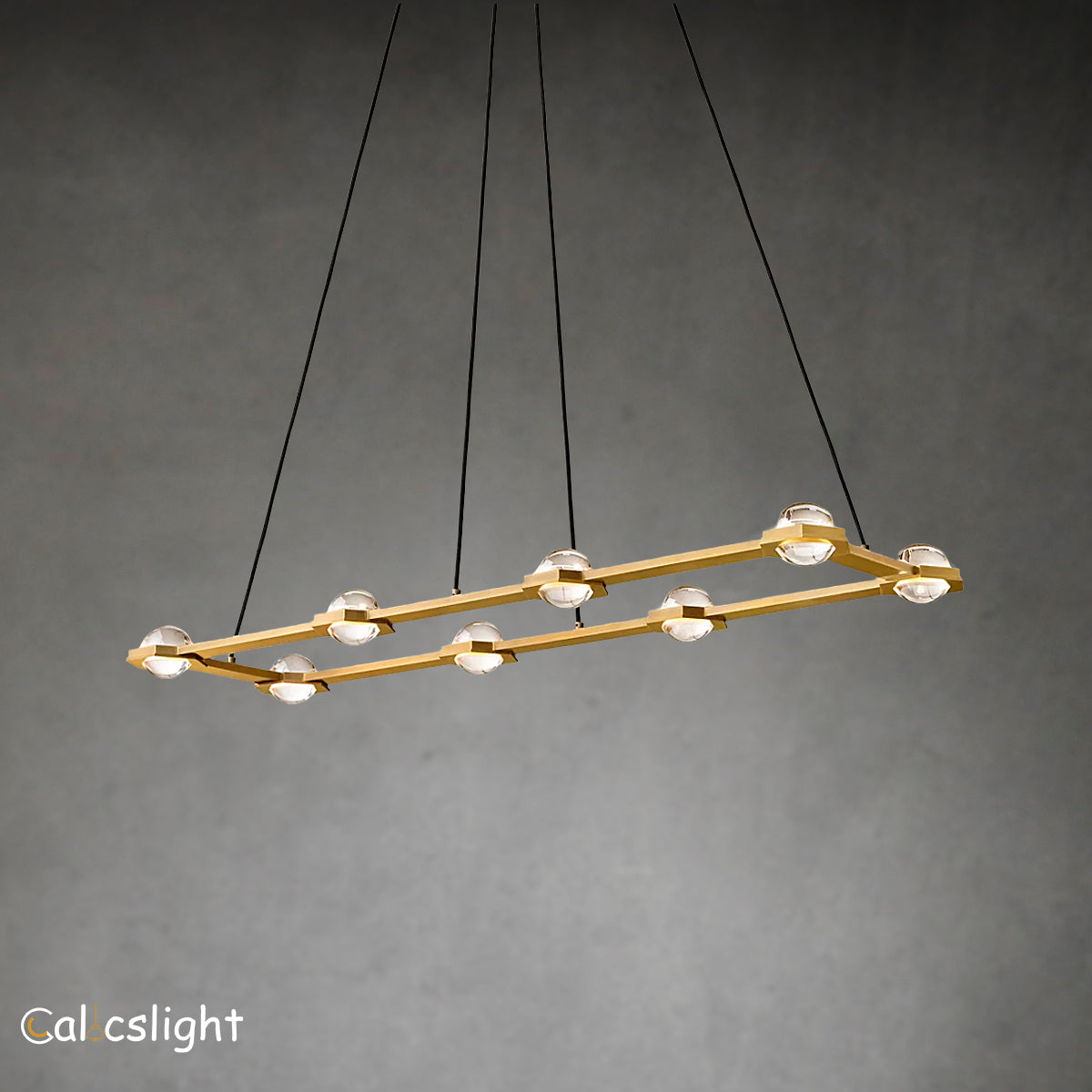 Ecbatant Rectangular Chandelier 54" 72"