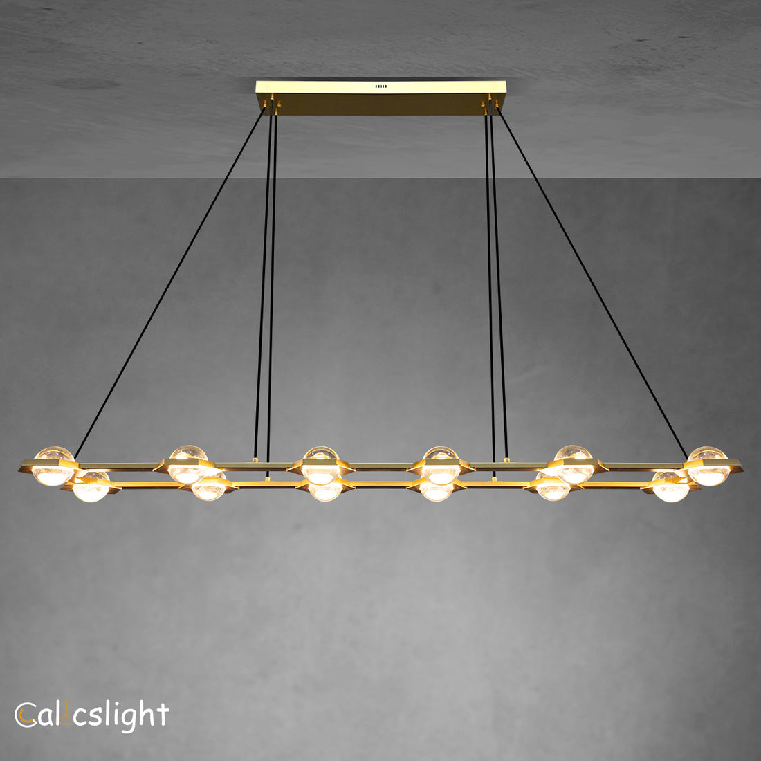 Ecbatant Rectangular Chandelier 54" 72"