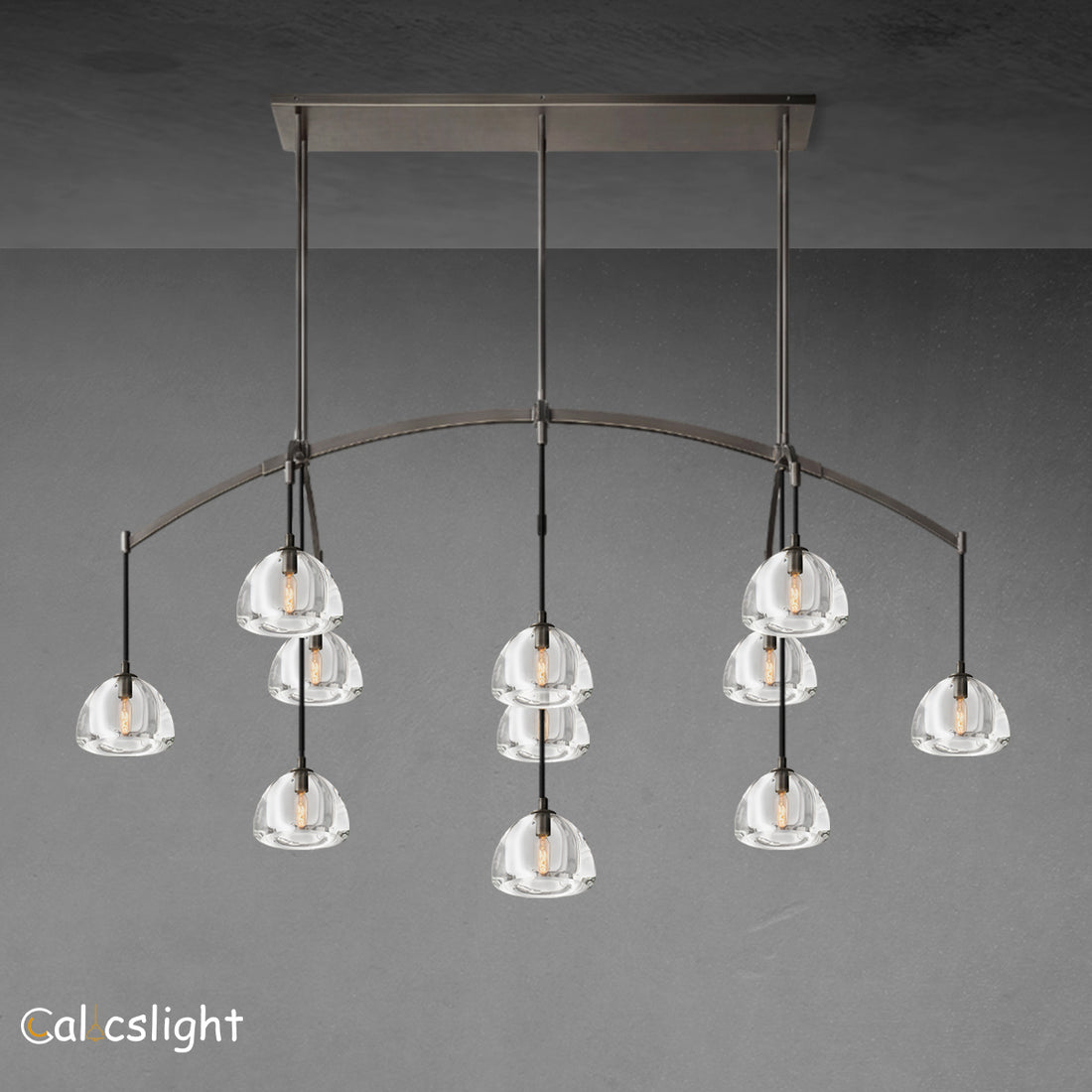 Hemisphere Linear Chandelier 72”