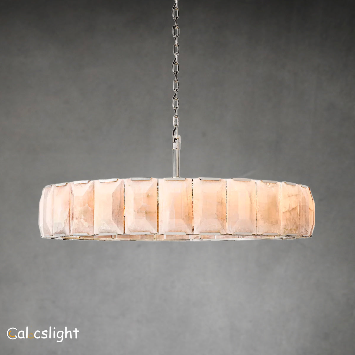 Harlow Calcite Round Chandelier D 60"