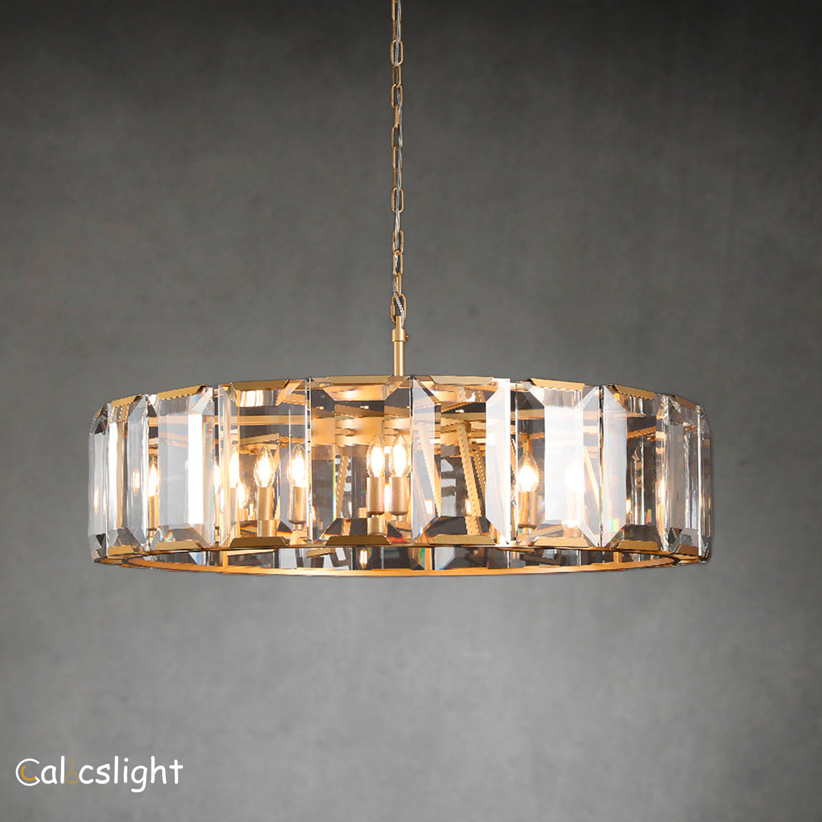 Harlow Multicurve Crystal Round Chandelier 43" 60