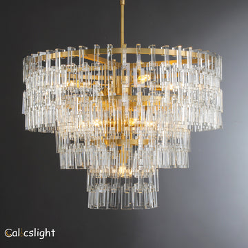 Magina Tier K9 Crystal Round Chandelier  37" 49" 61"