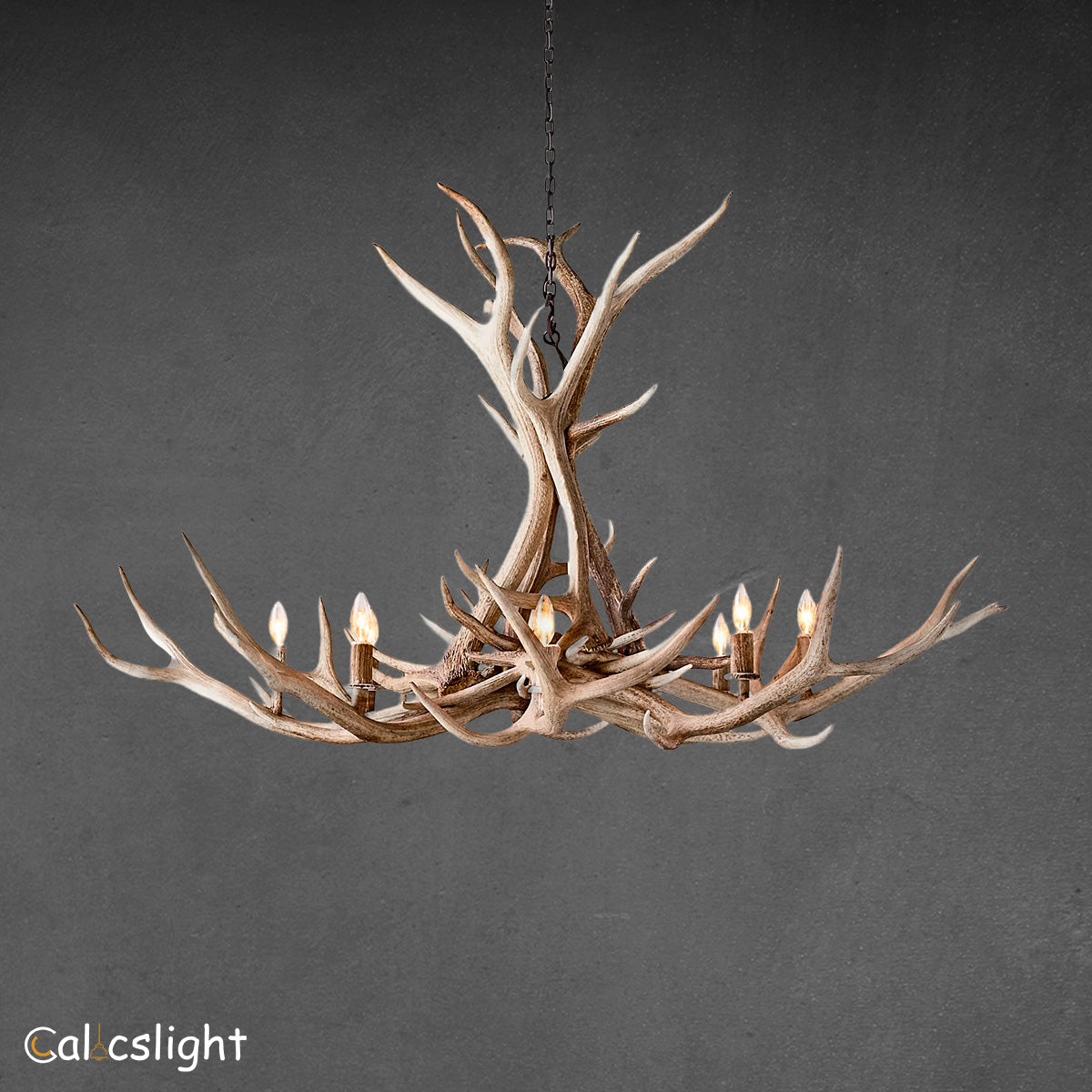 Natural Antler Chandelier 60"