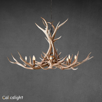 Natural Antler Chandelier 60"