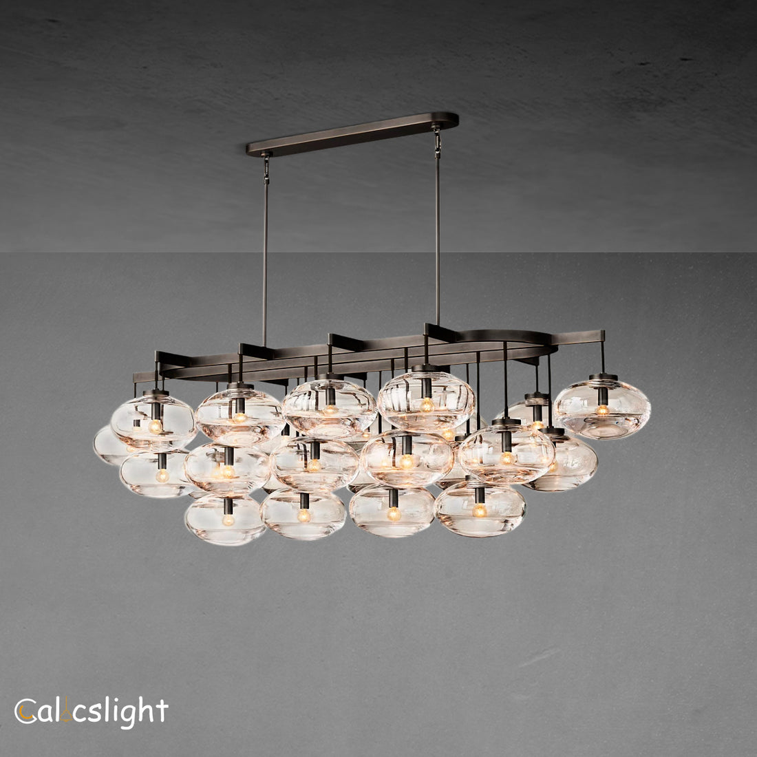 Cabratt Glass Linear Chandelier 72"