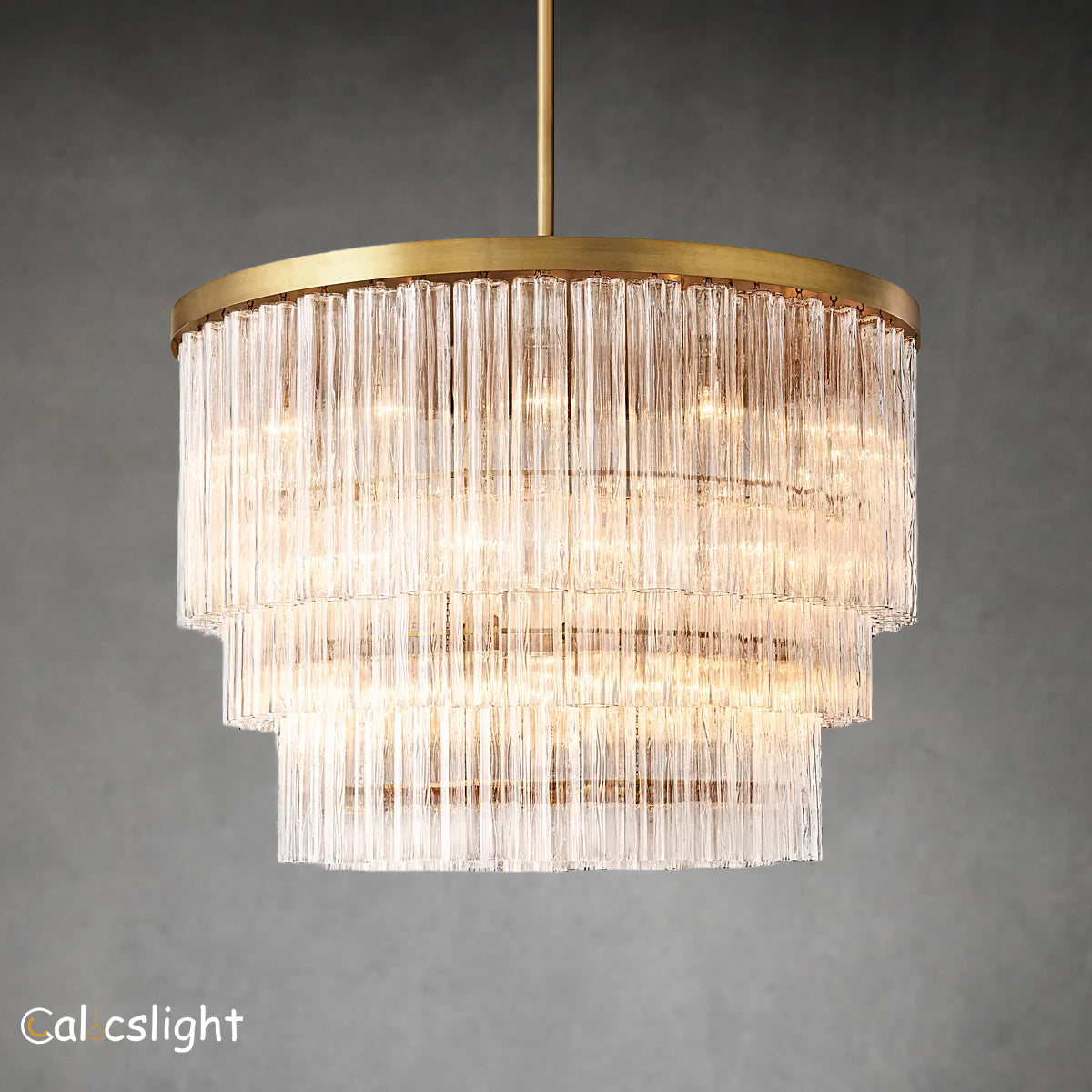 Cielo Three-Tier Round Chandelier 48"