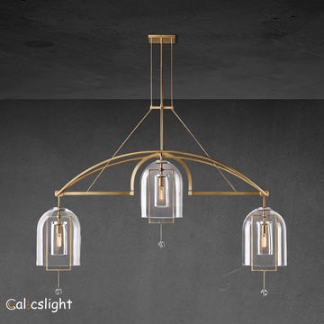 Fulcrum Round Chandelier 73" 3-Lights