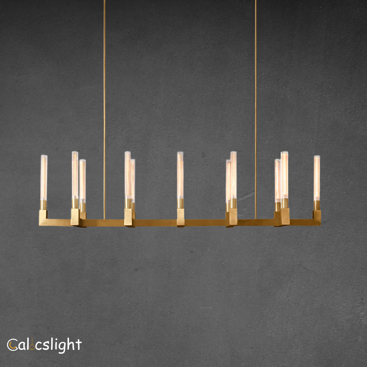 Cannel Linear Chandelier 67"