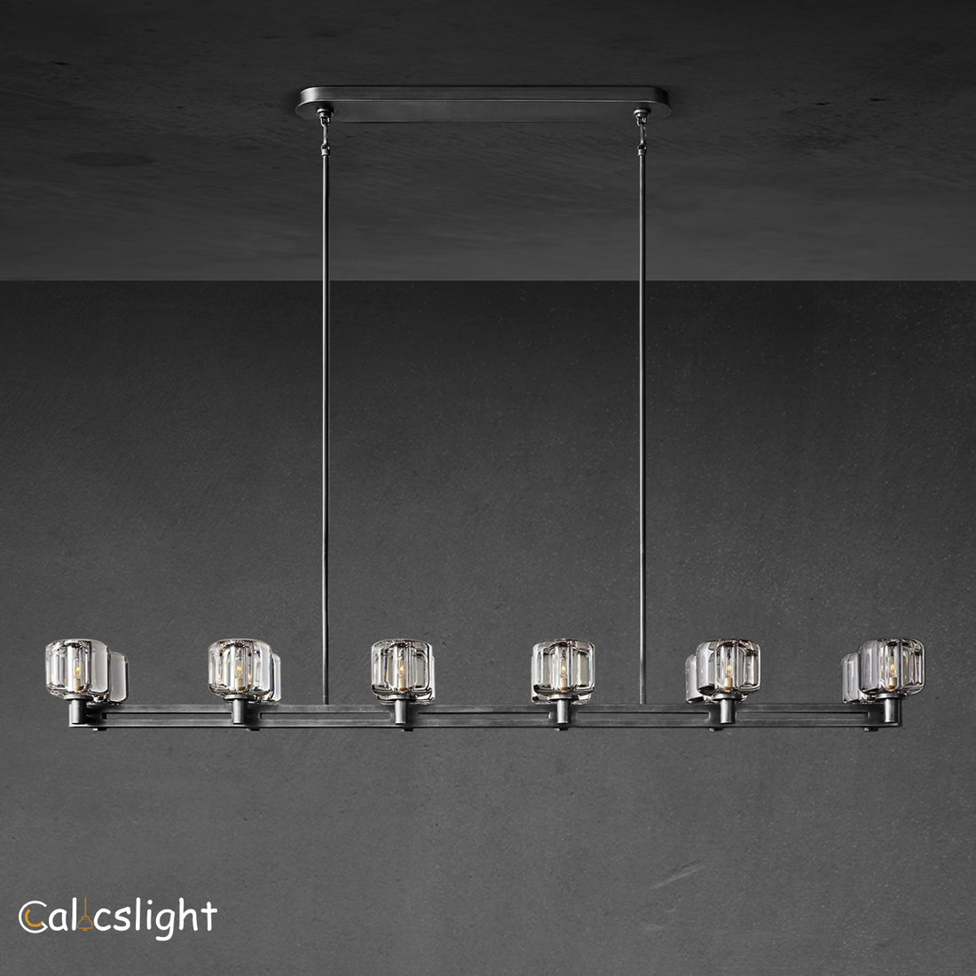 Demaret Double Linear Chandelier 72″