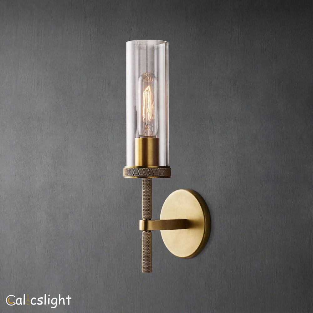 Lambet Round Short Bathroom Wall Sconce