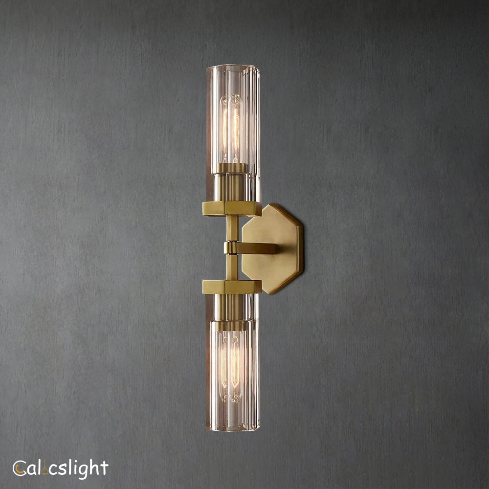 Lambet Hexagonal Linear Short Bedroom Wall Sconce