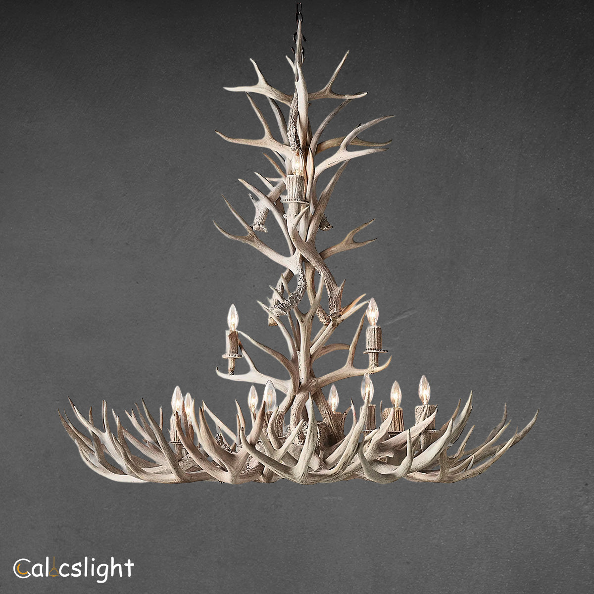 Natural Antler Chandelier 48"