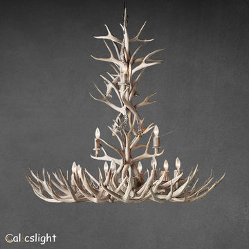 Natural Antler Chandelier 48"