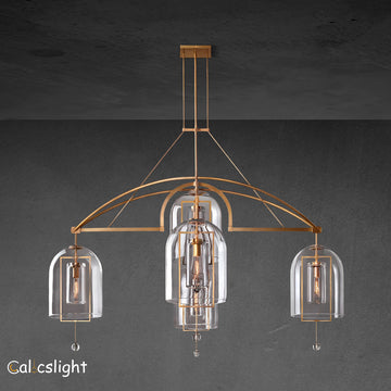 Fulcrum Round Chandelier 73" 5-Lights