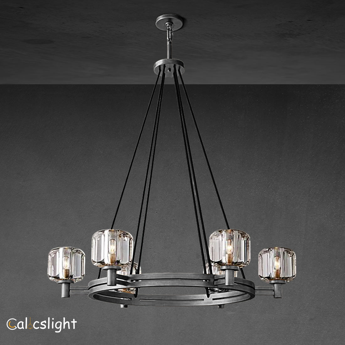 Demaret Double Round Chandelier 36"