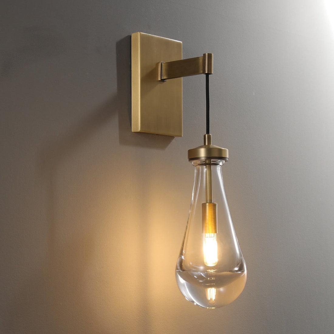 Raindrop Glass Wall Sconce Cord