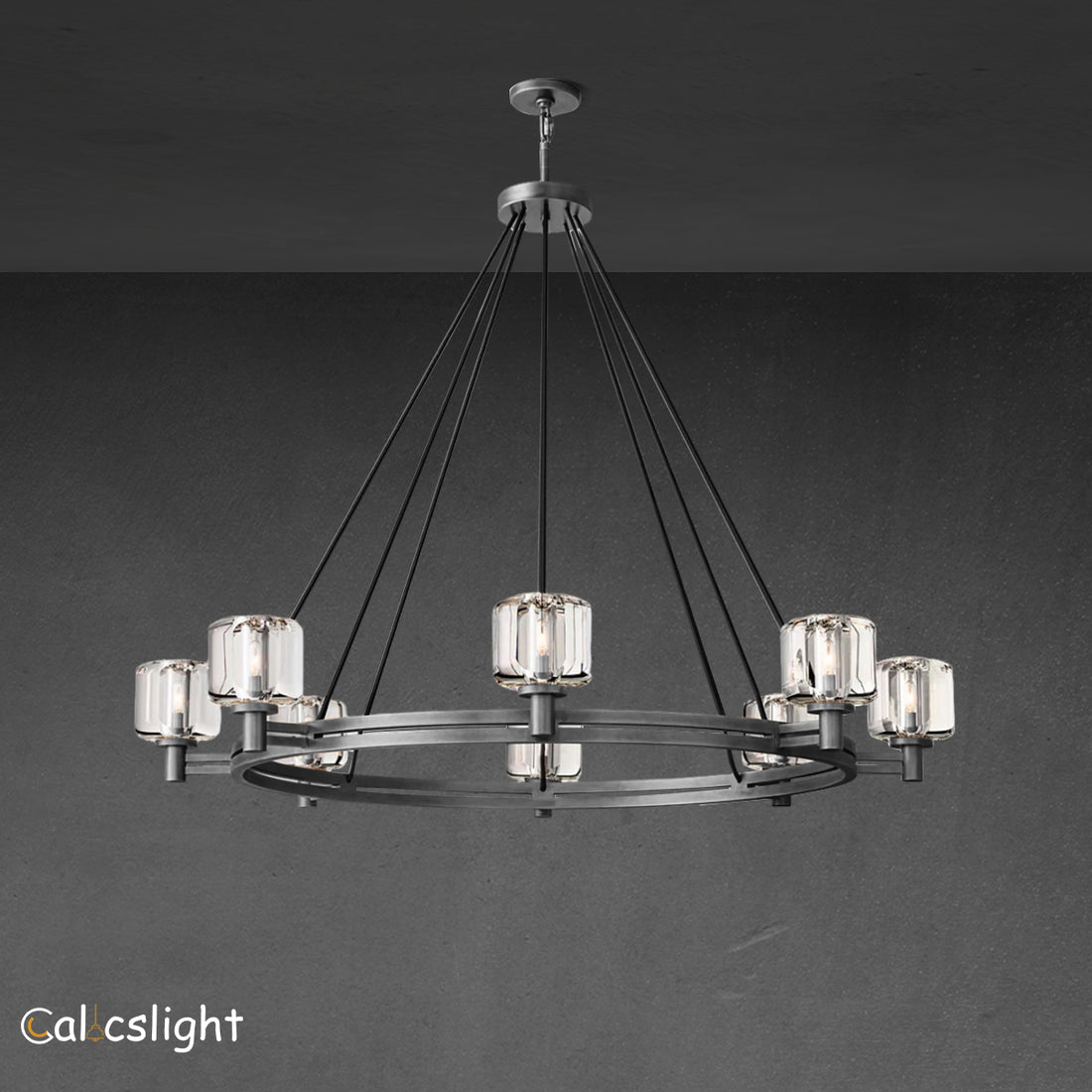 Demaret Double Round Chandelier 60"