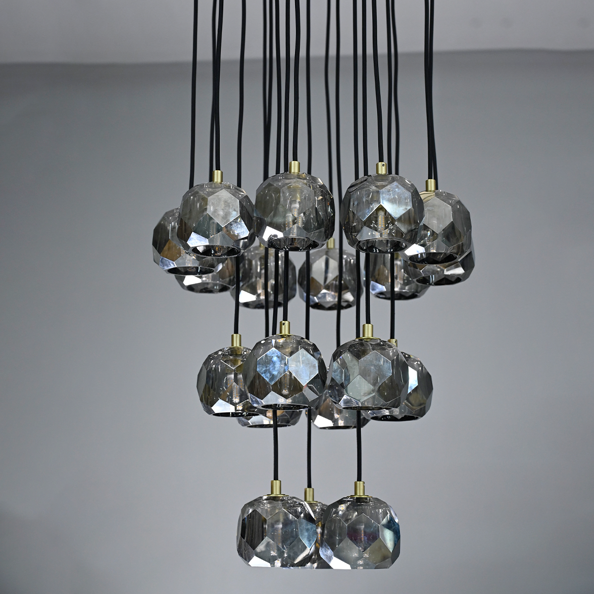 Boule De Crystal Ball Cluster Chandelier 19"