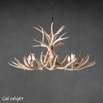 Natural Antler Chandelier 36"