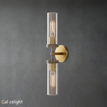 Lambet Round Linear Short Bathroom Wall Sconce