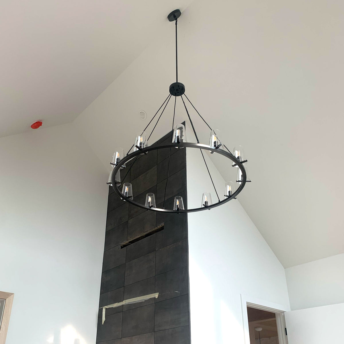 pauillac Clear Glass Round Chandelier 60"