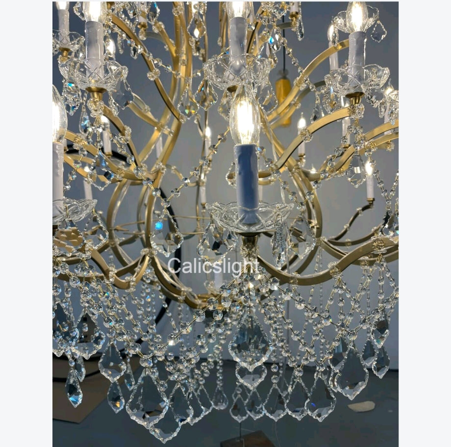 Empire Maria Theresa Crystal Chandelier 60" /50-LIGHT