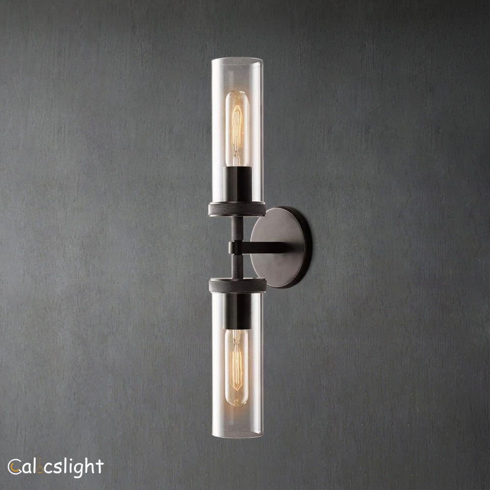 Lambet Round Linear Short Bathroom Wall Sconce