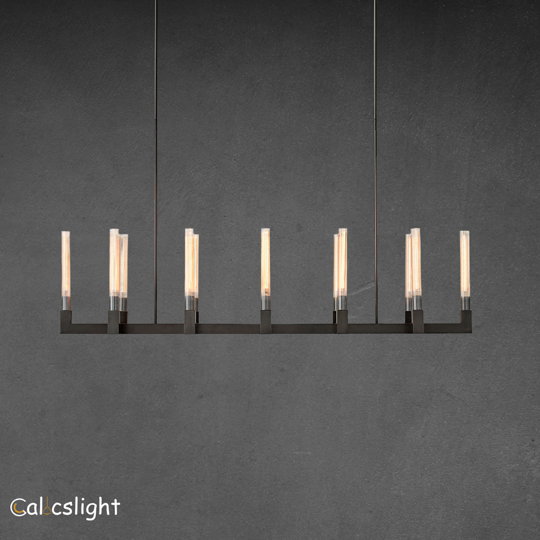 Cannel Linear Chandelier 67"