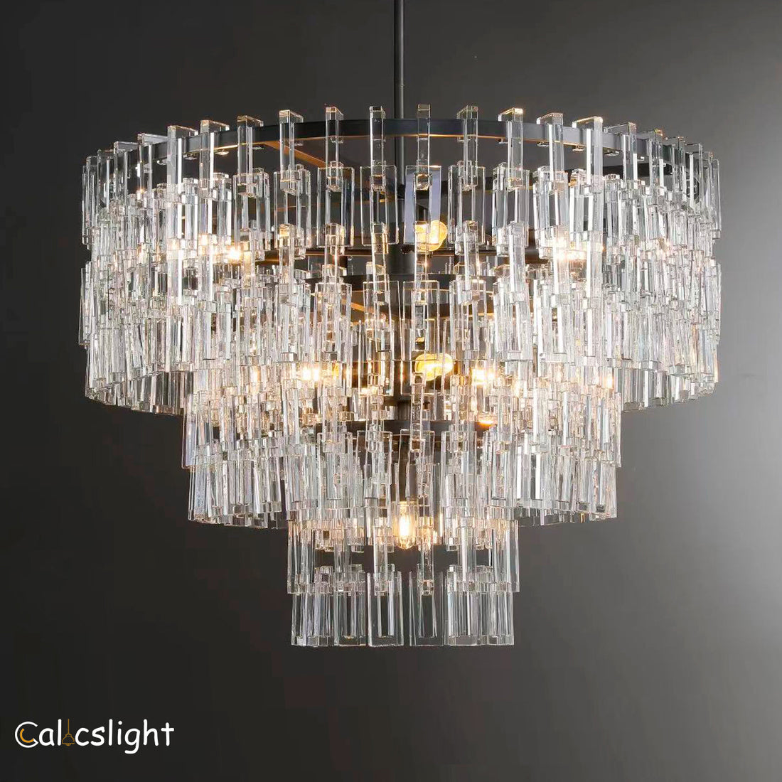 Magina Tier K9 Crystal Round Chandelier  37" 49" 61"