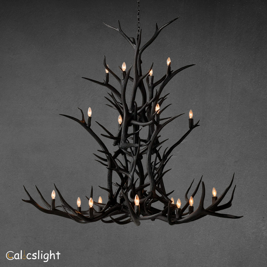 Natural Antler Chandelier 66"