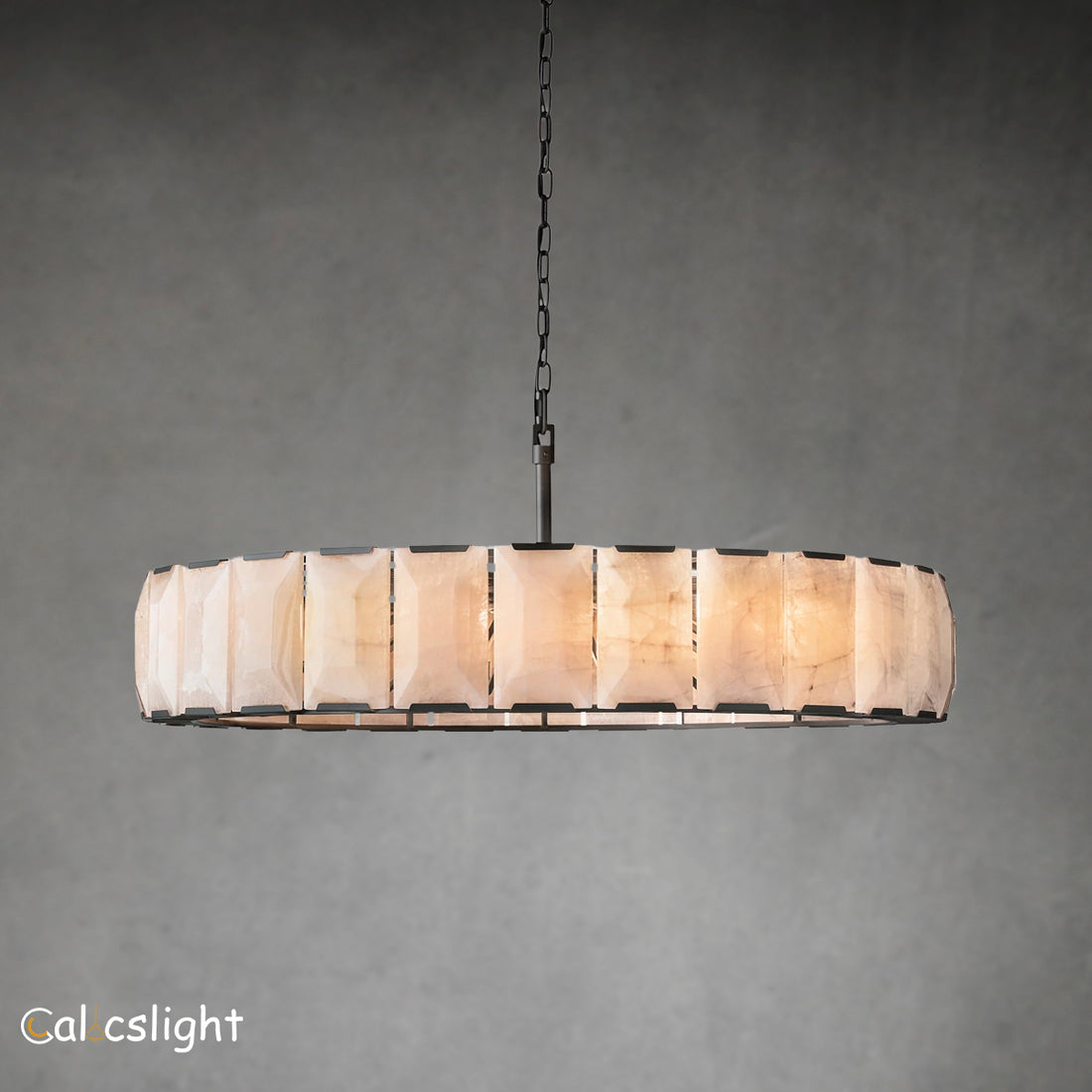 Harlow Calcite Round Chandelier D 60"