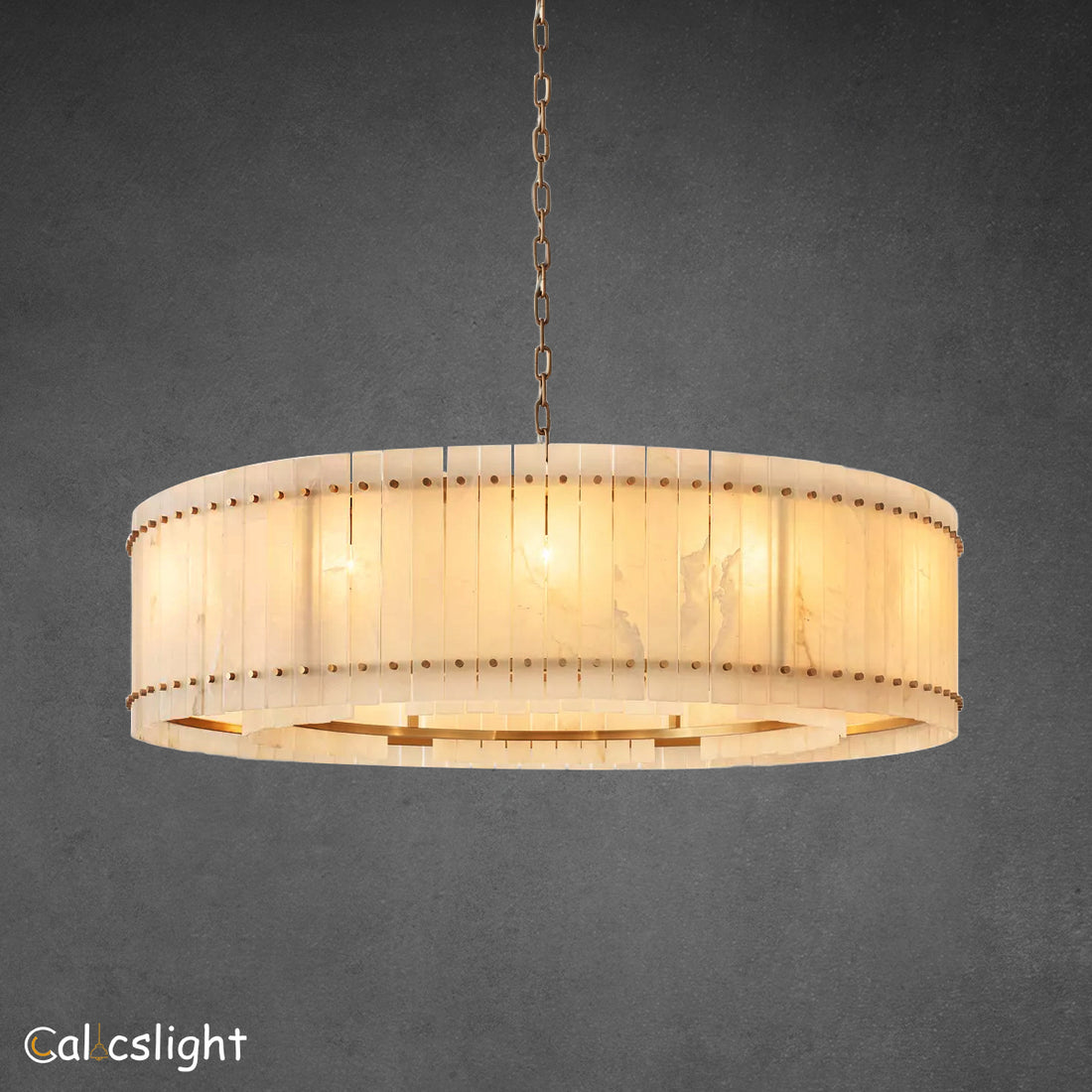 San Marco Alabaster Round Chandelier 60"