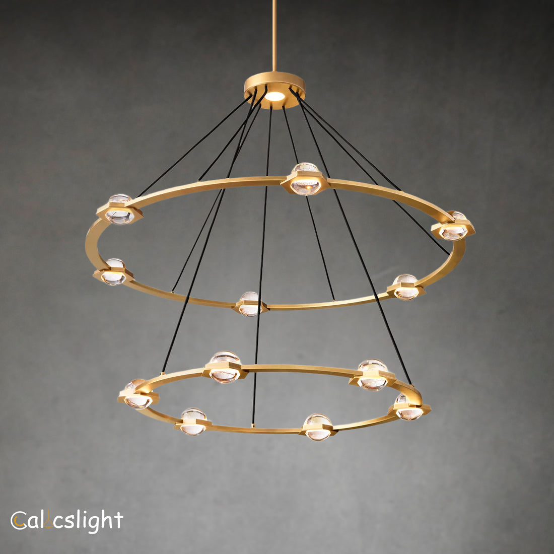 Ecbatant 2-Tier Round Chandelier 48"