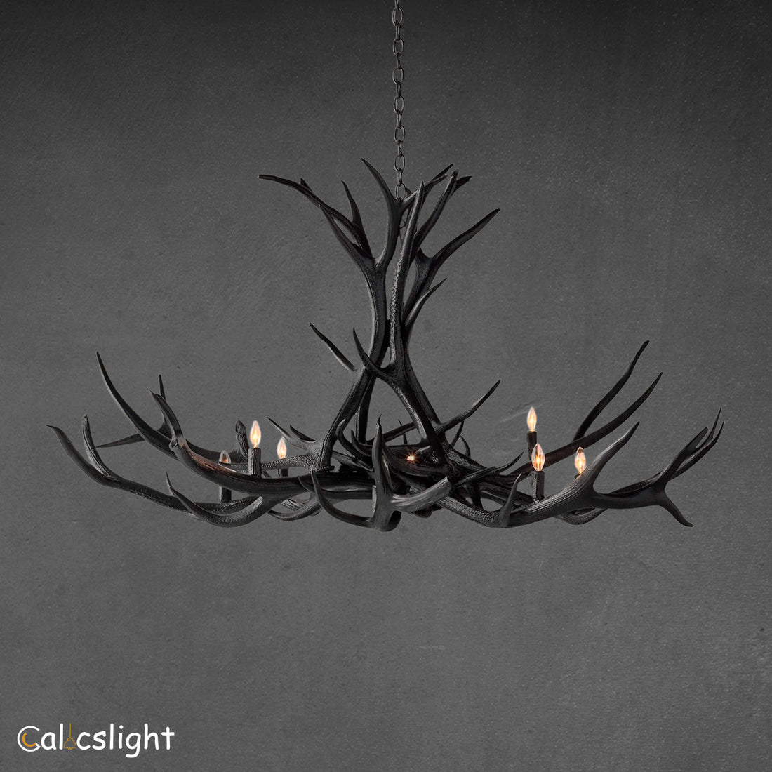 Natural Antler Chandelier 60"