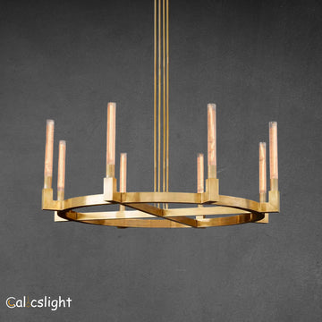 Cannel Round Chandelier 48"