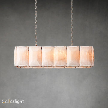 Harlow Calcite Rectangular Chandelier 42"