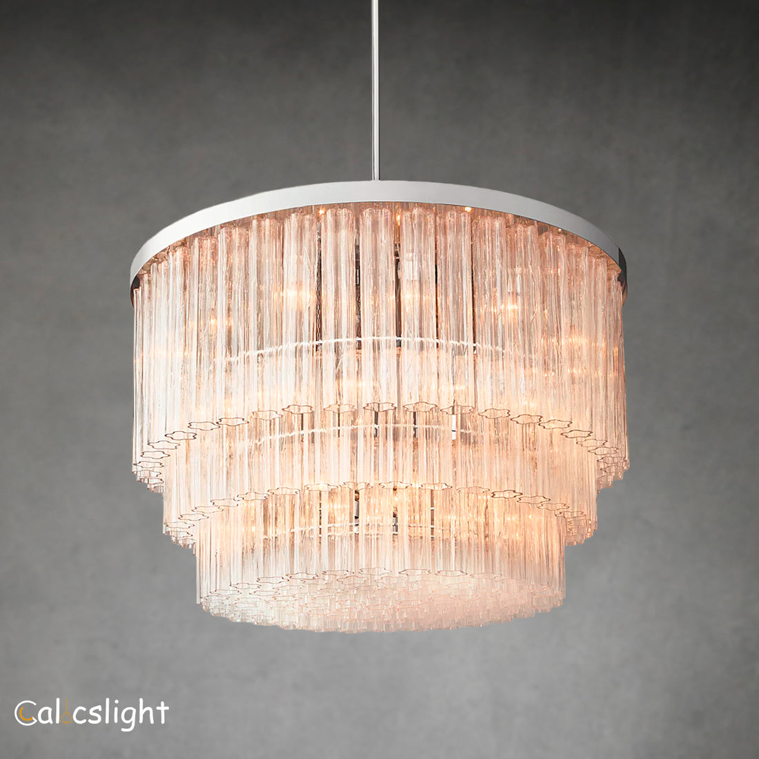 Cielo Three-Tier Round Chandelier 48"