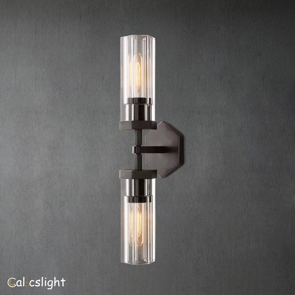 Lambet Hexagonal Linear Short Bedroom Wall Sconce