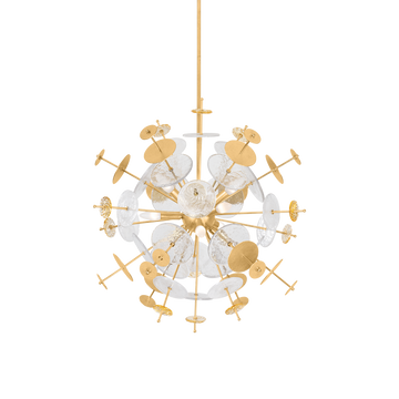 Gleason Clear Functional Design Chandelier