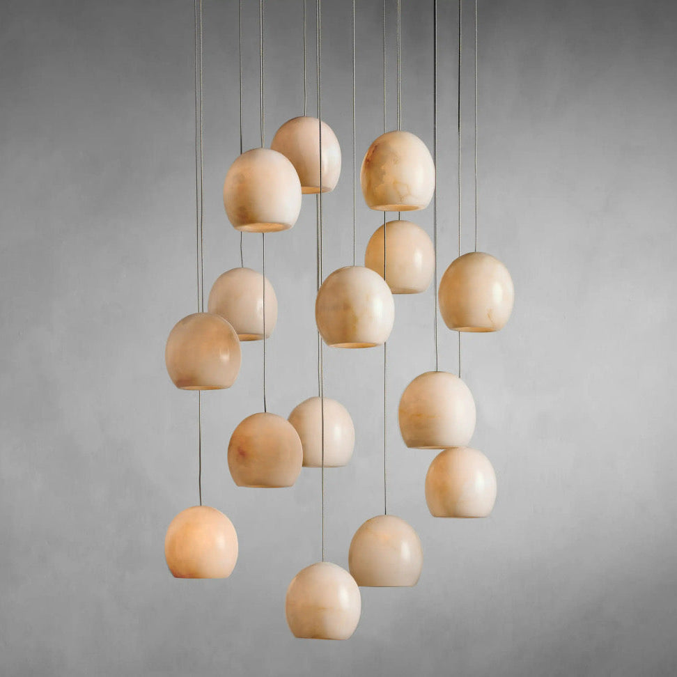 Alabaster Maeva Round Chandelier 13'' 21'' 36''