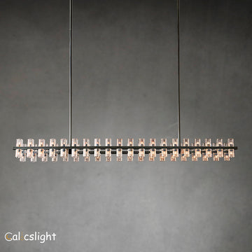 Arcachon Crystal Rectangular Chandelier 54" 72"