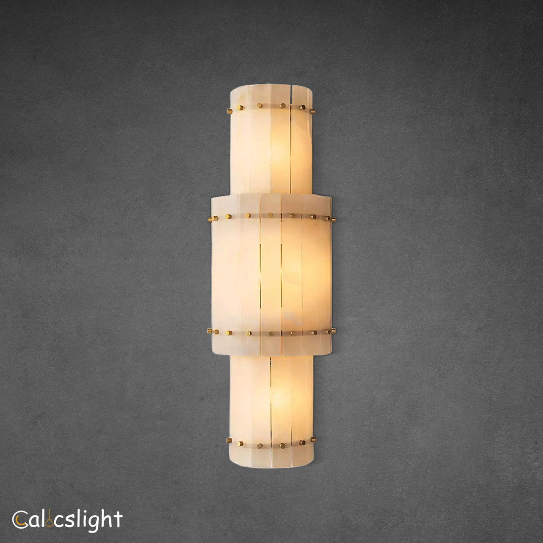 San Marco Alabaster Grand Round Sconce