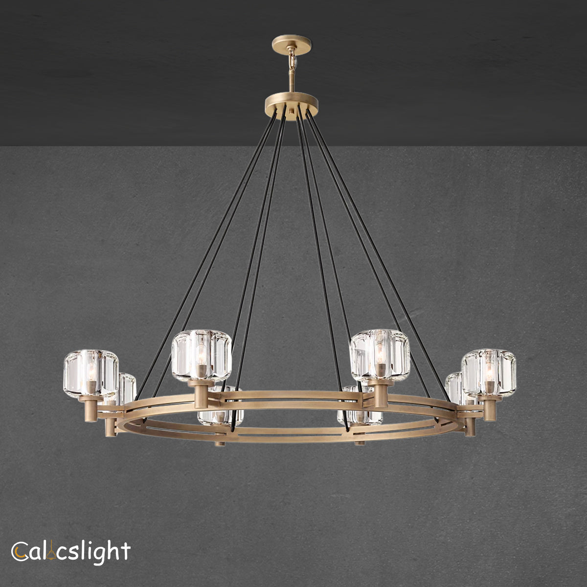 Demaret Double Round Chandelier " 48