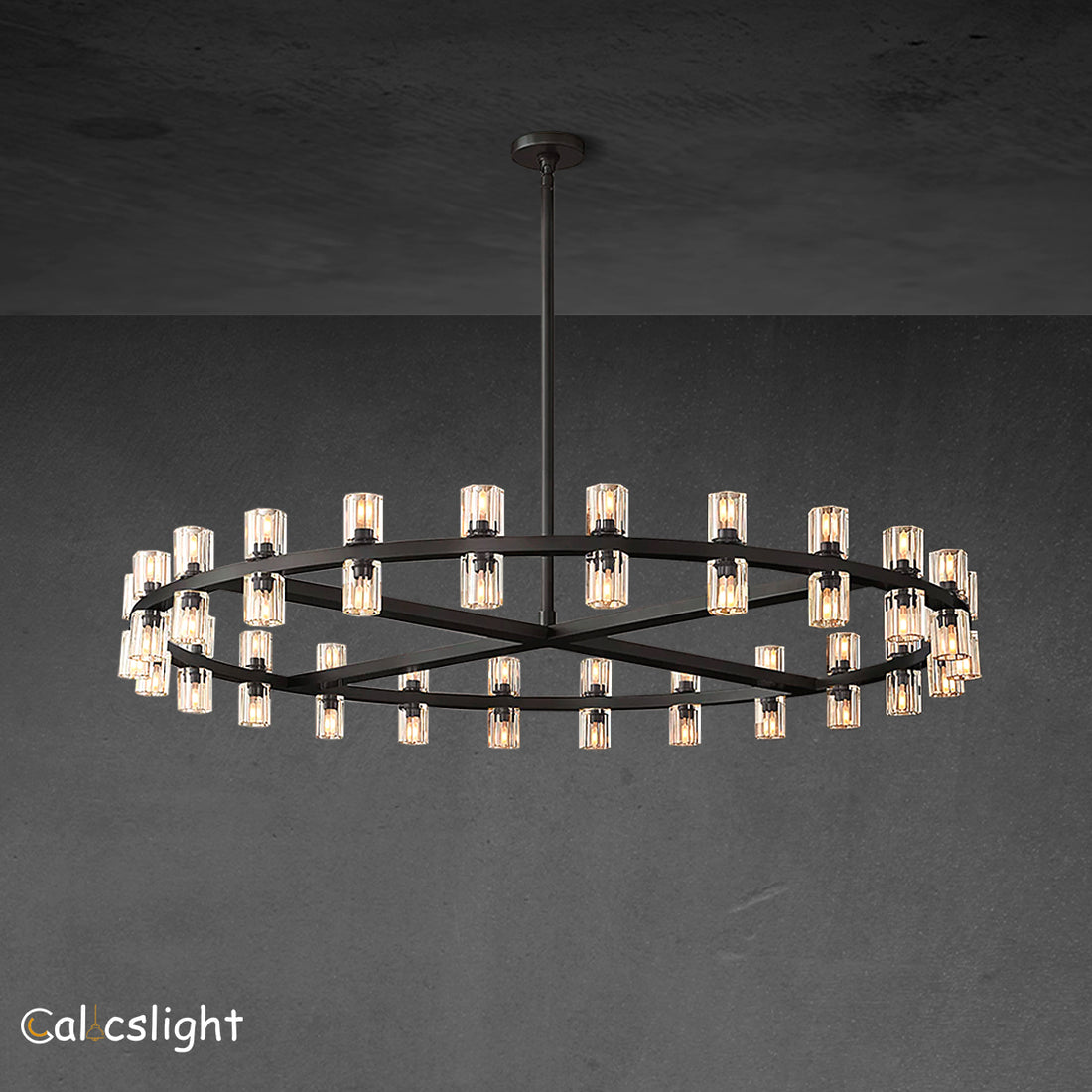 Arcachon Crystal Round Chandelier 48"