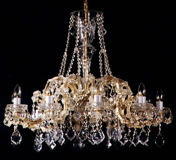 10 flames Maria Theresa crystal chandelier with Pendeloques