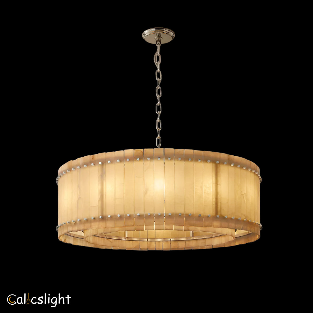 San Marco Alabaster Round Chandelier 48"