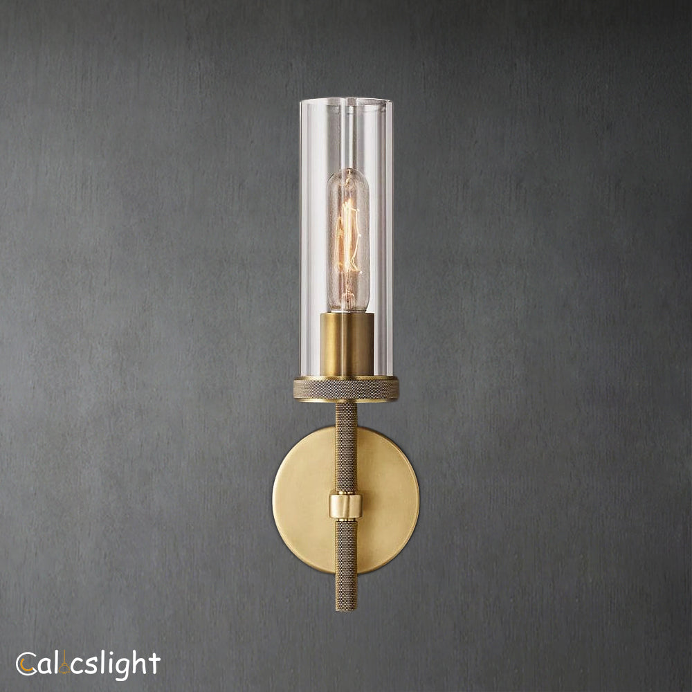 Lambet Round Short Bathroom Wall Sconce