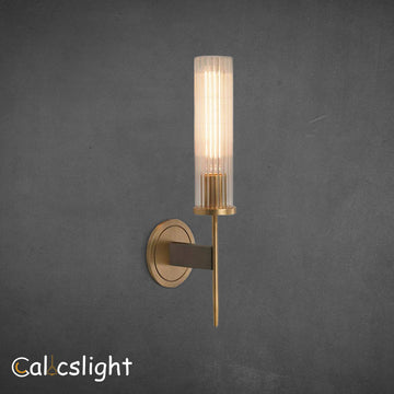 Cannel Industrial Single Candle Wall Sconce