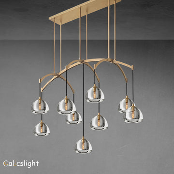 Hemisphere Linear Chandelier 54”