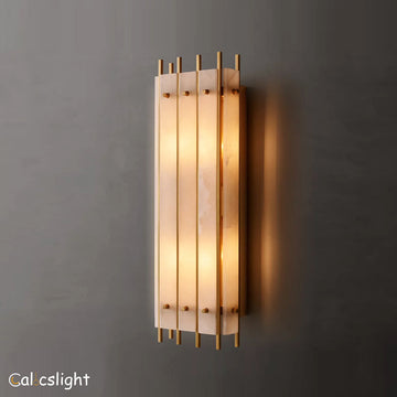 San Marco Alabaster Grand Rectangular Sconce